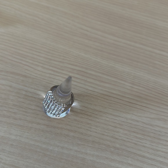 Express Silver Rhinestone Ring 8 - Picture 6 of 7